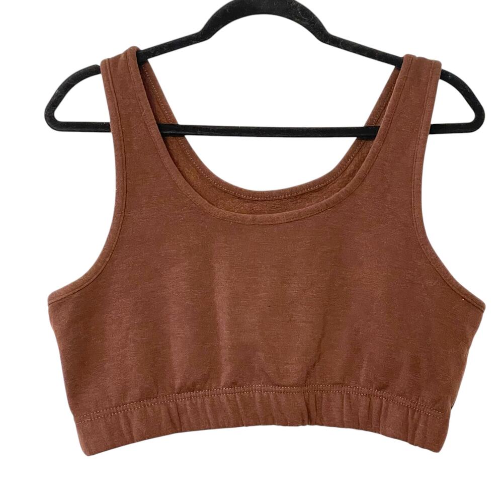 Refuge Athletic Brown Crop Top XL